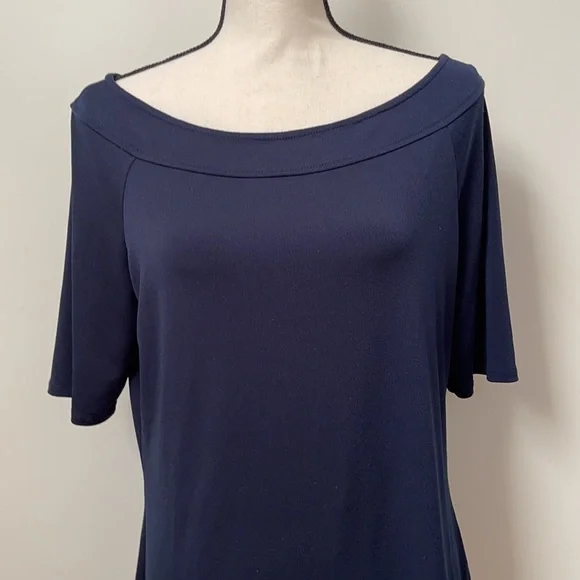 The Limited Navy Short Sleeve Blouse - Picture 3 of 15